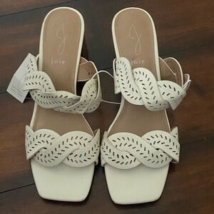 Joie Society Double Strap Block Heel Sandals